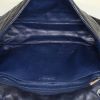 Chanel Timeless Maxi Jumbo shoulder bag in navy blue quilted leather - Detail D3 thumbnail