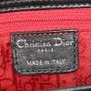 Dior East / West bag worn on the shoulder or carried in the hand in black quilted leather - Detail D3 thumbnail
