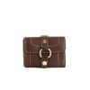 Celine Boogie handbag in brown grained leather - 360 Front thumbnail