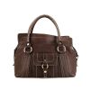 Celine Boogie handbag in brown grained leather - 360 thumbnail