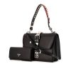 Prada Elektra bag worn on the shoulder or carried in the hand in black leather - 00pp thumbnail
