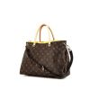 Louis Vuitton Pallas handbag in brown monogram canvas and yellow leather - 00pp thumbnail