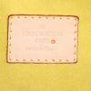 Bolso de mano Louis Vuitton Pallas en lona Monogram marrón y cuero amarillo - Detail D4 thumbnail