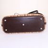 Hermes Bolide medium model handbag in brown leather and orange vibrato leather - Detail D5 thumbnail