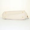 Prada Lux Chain shoulder bag in off-white grained leather - Detail D4 thumbnail