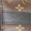 Louis Vuitton Keepall 45 travel bag in monogram canvas Macassar and black leather - Detail D4 thumbnail