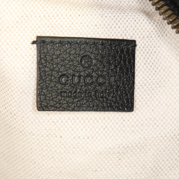 Pochette-cintura Gucci grande in pelle nera - Detail D3