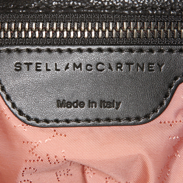 Bolso de mano Stella McCartney Falabella en lona negra - Detail D3