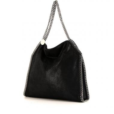 Bolso de mano Stella McCartney Falabella en lona negra