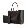 Christian Louboutin shopping bag in black leather and red leather - 00pp thumbnail