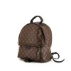 Mochila Louis Vuitton Palm Springs Backpack modelo grande en lona Monogram marrón y cuero negro - 00pp thumbnail