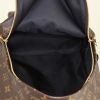 Zaino Louis Vuitton Palm Springs Backpack modello grande in tela monogram marrone e pelle nera - Detail D2 thumbnail