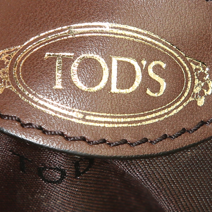 Bolso de mano Tod's D-Styling en cuero marrón - Detail D3