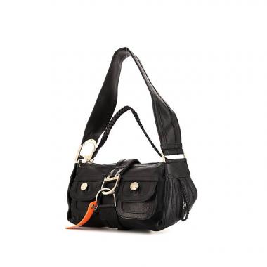 Bolso para llevar al hombro o en la mano Dior Flight en cuero granulado negro