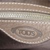 Tod's   shopping bag  in brown grained leather - Detail D3 thumbnail