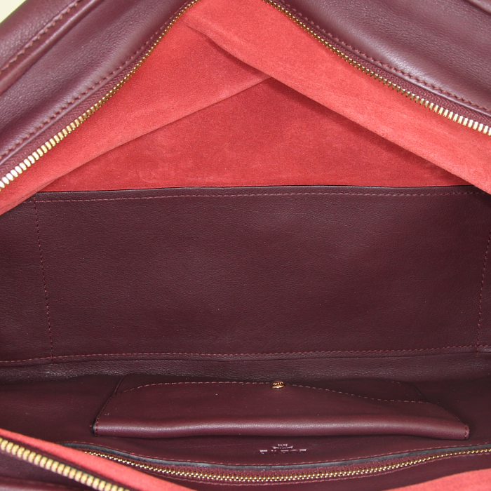 Borsa Loewe Amazona modello grande in pelle bordeaux - Detail D2
