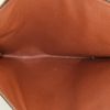 Pochette Louis Vuitton Poche-documents modello medio in tela monogram marrone e pelle color cognac - Detail D2 thumbnail