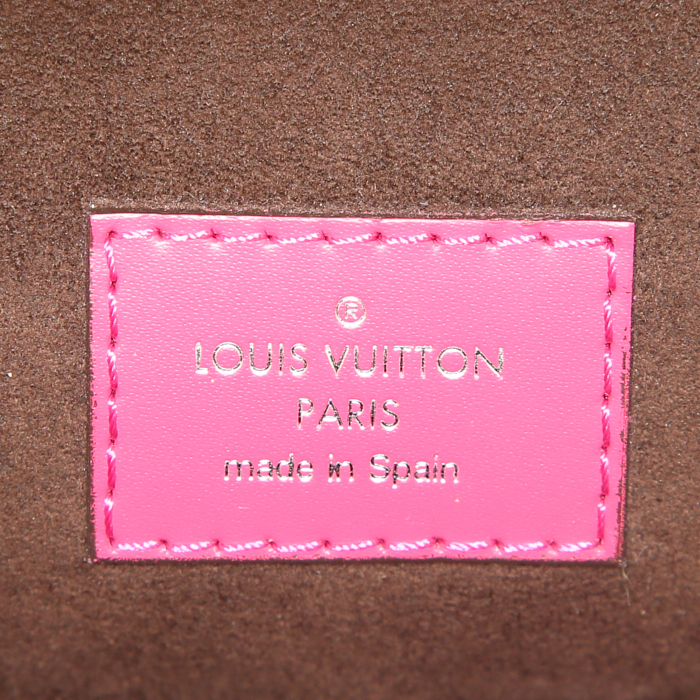 Borsa Louis Vuitton Cluny in pelle Epi rosa - Detail D4