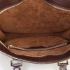 Louis Vuitton Venise handbag in ebene damier canvas and brown leather - Detail D2 thumbnail