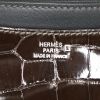 Bolso de mano Hermes Constance mini en aligátor gris - Detail D4 thumbnail