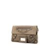 Balenciaga Enveloppe pouch in grey leather - 00pp thumbnail