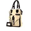 Balenciaga handbag in beige and black leather - 00pp thumbnail