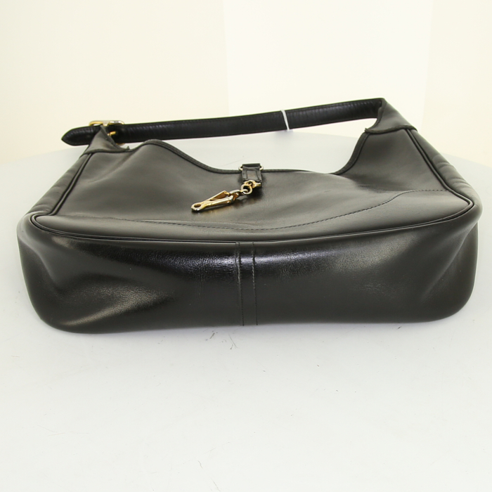 Hermès Trim handbag in black box leather - Detail D4