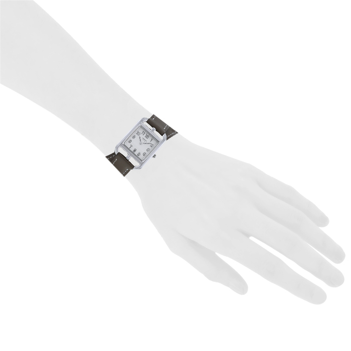 Reloj Hermes Cape Cod de acero Ref :  CC1.210 Circa  2000 - Detail D1