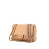 Chanel Timeless jumbo shoulder bag in beige quilted leather - 00pp thumbnail