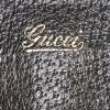 Borsa da spalla o a mano Gucci Gucci Vintage in tela monogram nera e pelle nera - Detail D3 thumbnail