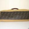 Fendi Bag De Jour handbag in beige canvas and brown leather - Detail D4 thumbnail