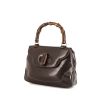 Gucci Bamboo handbag in brown box leather - 00pp thumbnail