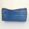 Borsa Louis Vuitton Speedy 30 in pelle Epi blu - Detail D4 thumbnail