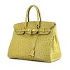 An Hermes 35cm Olive Green Ostrich Leather Birkin, 14 x 10 x 7. for sale  at auction on 7th October