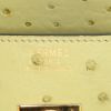 Borsa Hermes Birkin 35 cm in struzzo verde anice - Detail D4 thumbnail