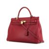 Hermes Kelly 35 cm handbag in raspberry pink Swift leather - 00pp thumbnail