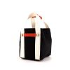 Chanel handbag in black, white and red canvas - 00pp thumbnail