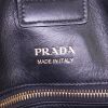 Prada Bibliothèque large model shoulder bag in green, pink and white leather - Detail D4 thumbnail