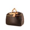 Louis Vuitton Trouville large model weekend bag in brown monogram canvas and natural leather - 00pp thumbnail