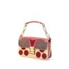 Louis Vuitton Louis Vuitton Editions Limitées handbag in red, grey and off-white shagreen and pink alligator - 00pp thumbnail