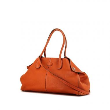 Sac à main Tod's D-Bag en cuir grainé orange