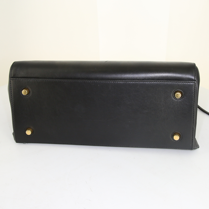 Sac à main Celine  Edge en cuir noir - Detail D4
