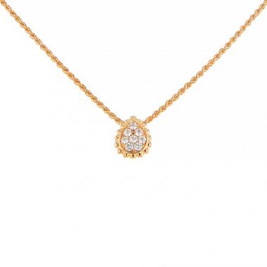 Collana Boucheron Serpent Bohème XS in oro rosa e diamanti