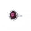 Vintage ring in platinium,  spinel and diamonds - 00pp thumbnail