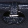 Sac porté épaule ou main Hermes Colorado en cuir grainé bleu et toile bleue - Detail D3 thumbnail