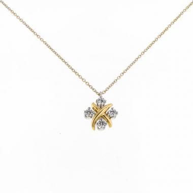 Collana Tiffany 
Co Lynn in oro giallo,  platino e diamanti