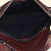 Celine Vintage bag worn on the shoulder or carried in the hand in black monogram suede and burgundy leather - Detail D2 thumbnail