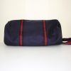 Gucci weekend bag in blue monogram canvas and red canvas - Detail D5 thumbnail