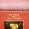 Sac à main Hermes Kelly 32 cm en cuir box rouge-brique - Detail D4 thumbnail