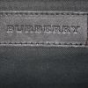 Burberry shoulder bag in beige Haymarket canvas and black leather - Detail D3 thumbnail